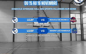 Matchs du week-end du 15 au 16 novembre à domicile