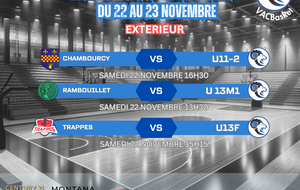 Matchs du week-end du 22 et 23 novembre en exterieur