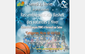 Rassemblement Mini-Basket du samedi 21 février 2026