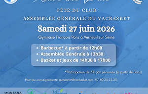 AG du VACBASKET le samedi 27 juin
