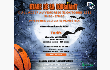 Stage de la Toussaint