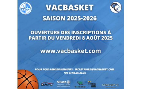 INSCRIPTION SAISON 2025-2026