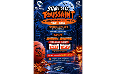 Stage de la Toussaint