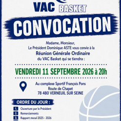 Assemblée Générale du VacBasket